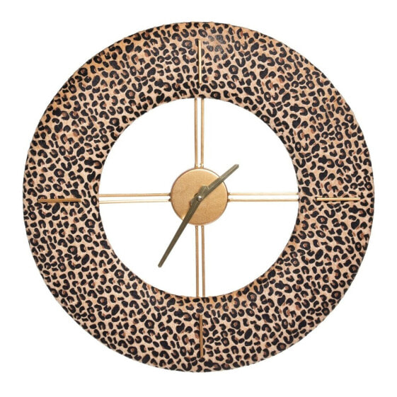 Часы настенные BB Home Настенные часы 48 x 3,5 x 48 см Синтетическая ткань Металл Леопард