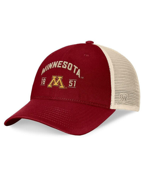 Men's Maroon Minnesota Golden Gophers Heritage Waylon Trucker Adjustable Hat