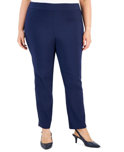 Plus Size Pull-On Cambridge Pants, Created for Macy's