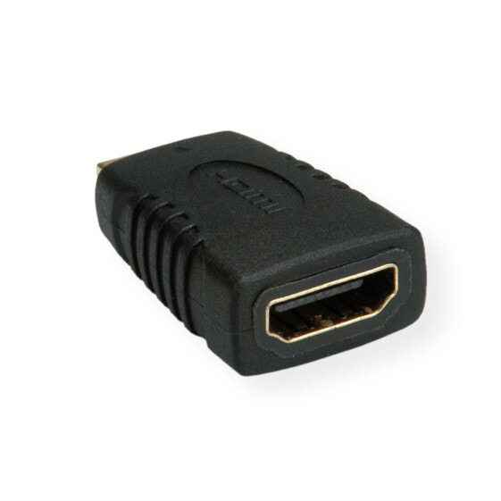 ROLINE HDMI Adapter - HDMI F - HDMI Mini M - Mini HDMI - HDMI - Black