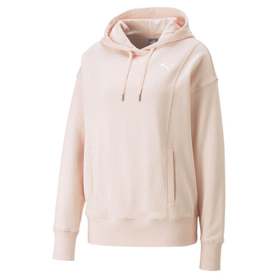 Puma Her Hoodie Tr Womens Pink Casual Outerwear 67311066