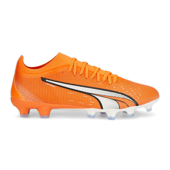 Puma Ultra Match Firm GroundAg Soccer Cleats Womens Orange Sneakers Athletic Sho