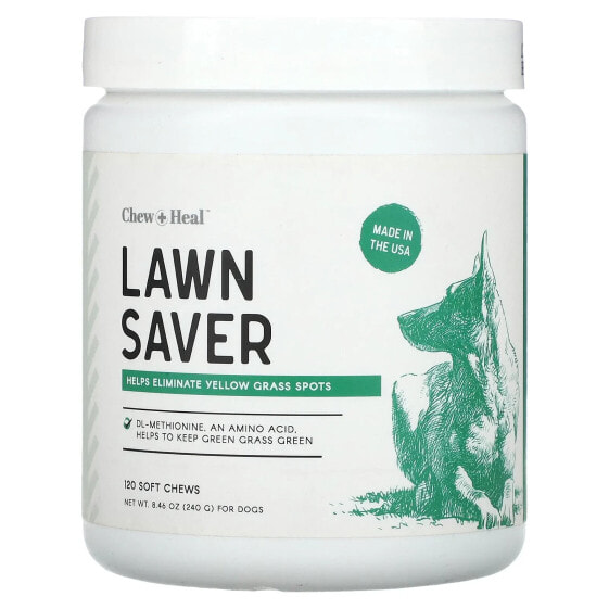Витамины и добавки Chew + Heal Lawn Saver для собак, 120 жевательных таблеток, 240 г
