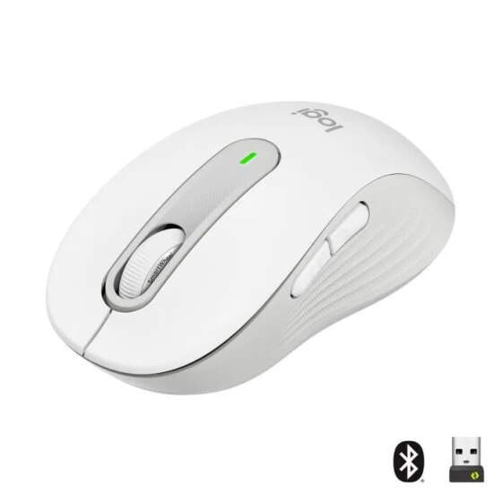Logitech Signature M650 Wireless Mouse Leise, Bluetooth, programmierbare Tasten Wei