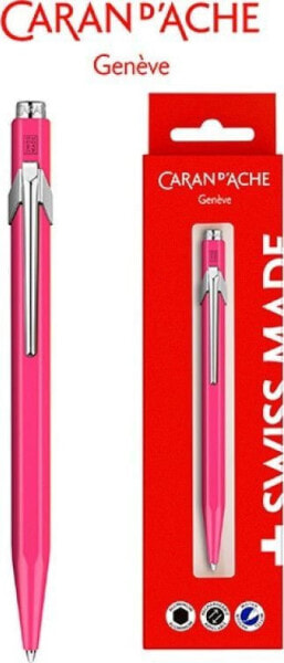 Ручка Caran d'Arche 849 Gift Box Fluo Line Pink, розовая