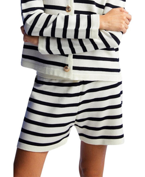 Women's Striped Mini Shorts