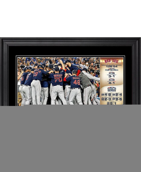 Boston Red Sox 2018 MLB World Series Champions Framed 10" x 18" Pano