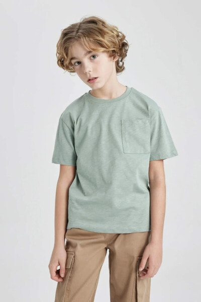 Erkek Çocuk T-shirt B6158a8/kh434 Lt.khakı