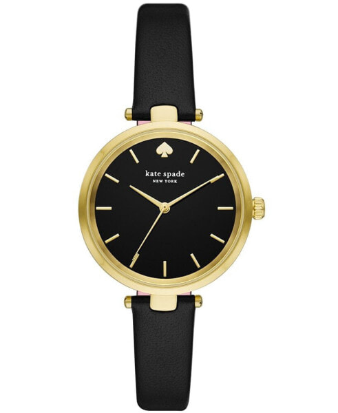 Часы kate spade new york Holland Black Leather Watch