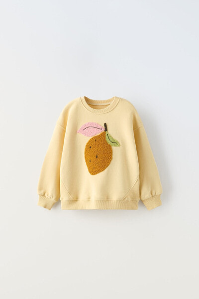 Terry fruit sweatshirt