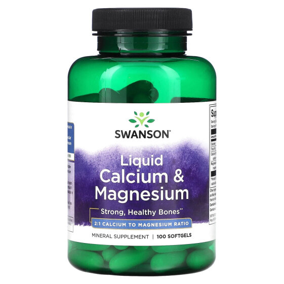Liquid Calcium & Magnesium, 100 Softgels