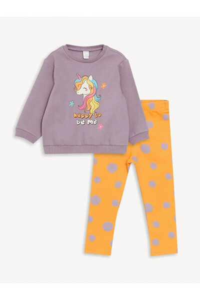Пижама LC WAIKIKI Baby Girl Sweatshirt and Leggings.
