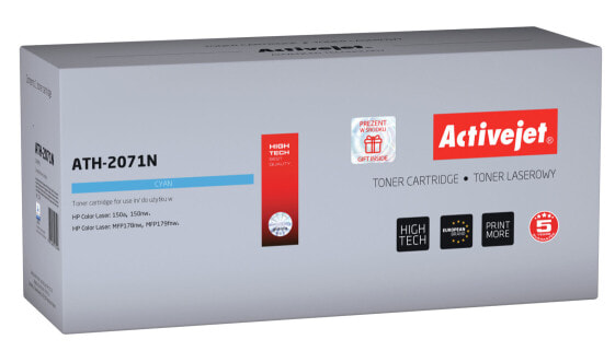 Activejet ATH-2071N toner (replacement for HP 117A 2071A; Supreme; 700 pages; cyan) - 700 pages - Cyan - 1 pc(s)