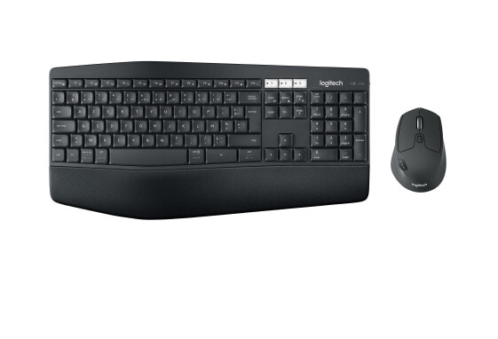 Logitech MK850 Performance Wireless Keyboard and Mouse Combo - Full-size (100%) - Wireless - RF Wireless + Bluetooth - AZERTY - Black - Mouse included