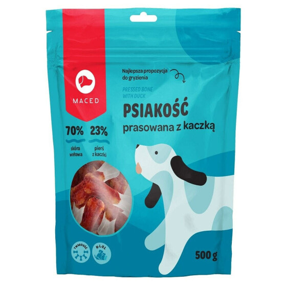 Закуска для собак Maced MACED Pressed bone with duck - masticable para perros - 500g утка 500 g