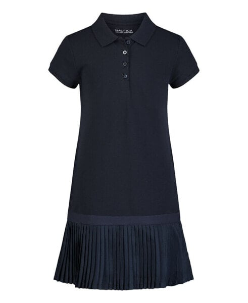 Платье для малышей Nautica Little Girls модель "Short Sleeve Pique Dress"