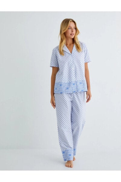 Пижама Koton Пижама с 100% хлопком и эластичным поясом