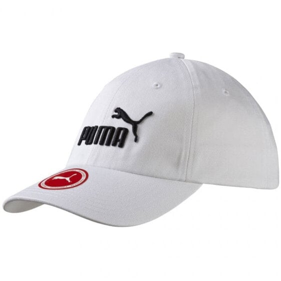 Мужская бейсболка белая с логотипом PUMA M ESSENTIAL CAP SR 052919 10