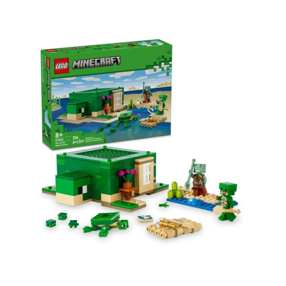 Игровой набор Lego 21254 Minecraft Домик на пляже черепахой