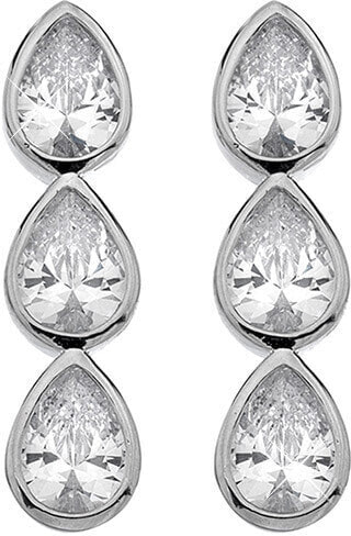 Shimmering silver earrings Emozioni Acqua Amore EE039