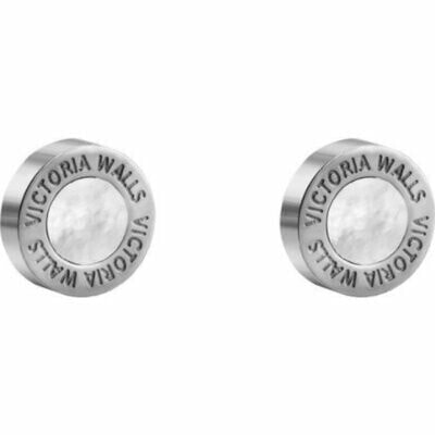 Steel earrings with mother of pearl VE1047S