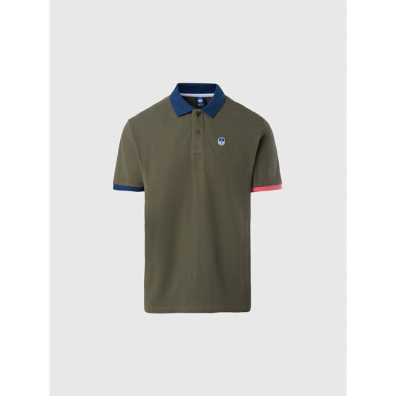 NORTH SAILS Combo Colors Cuff short sleeve polo