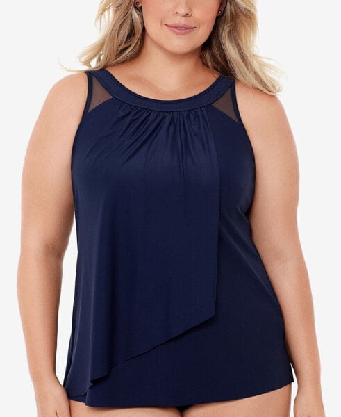 Plus Size Illusionists Ursula Underwire Tankini Top