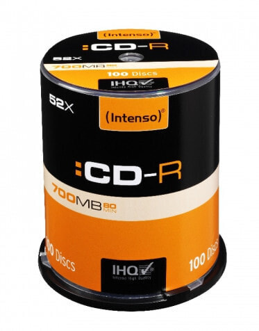 Intenso CD-R 700MB - 52x - CD-R - 120 mm - 700 MB - Cakebox - 100 pc(s)