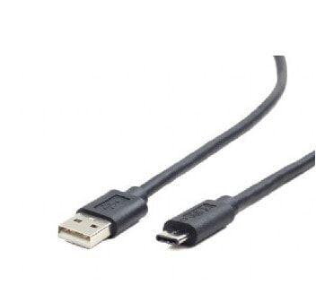 Gembird USB-A/USB-C кабель 1m, USB 2.0, Male/Male, черный