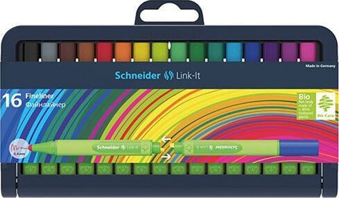 Ручка шариковая SCHNEIDER Link-IT 0,4мм 16 шт. разноцветная