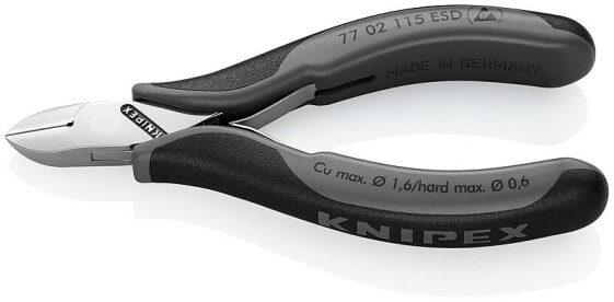 KNIPEX KP-7702115ESD - Side-cutting pliers - 1.1 cm - 1.4 cm - 7.5 mm - 1.6 mm - Electrostatic Discharge (ESD) protection