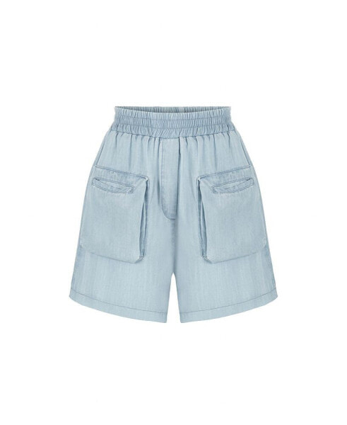 Women's Cargo Pocket Mini Shorts