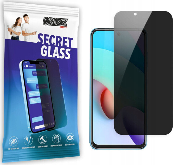 GrizzGlass Szkło prywatyzujące GrizzGlass SecretGlass Xiaomi Redmi 10C