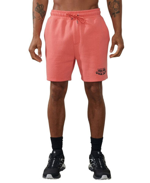 Men's Active Graphic Fleece Shorts