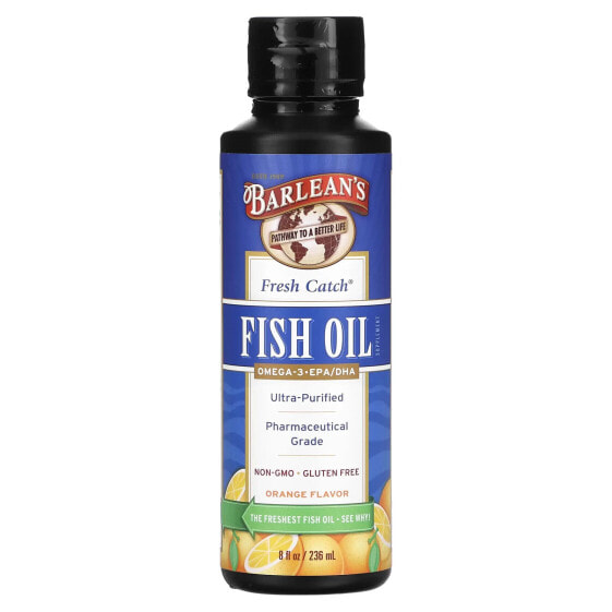 Fresh Catch Fish Oil, Omega-3 EPA/DHA, Orange , 8 fl oz (236 ml)