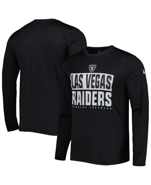Men's Black Las Vegas Raiders Combine Authentic Offsides Long Sleeve T-shirt