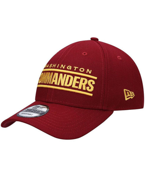 Men's Burgundy Washington Commanders Logo The League 9FORTY Adjustable Hat