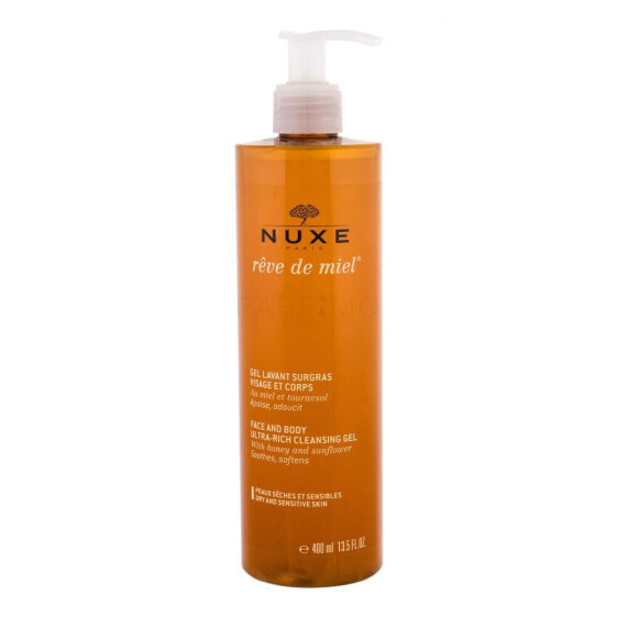 NUXE Rêve de Miel Face And Body Ultra-Rich Cleansing Gel 400 ml duschgel für Frauen