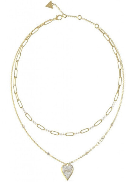 Колье Guess Love Me Tender Gold Plated Double Necklace.
