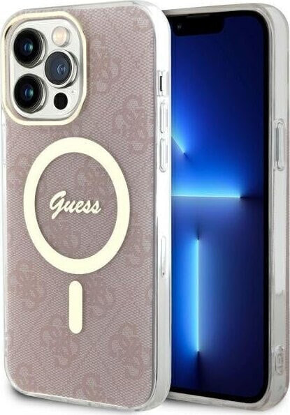 Guess Etui Guess GUHMP13XH4STP Apple iPhone 13 Pro Max różowy/pink hardcase 4G MagSafe