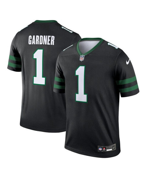 Men's Ahmad Sauce Gardner Legacy Black New York Jets Alternate Legend Jersey