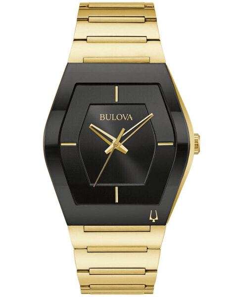 Men's Gemini Gold-Tone Stainless Steel Bracelet Watch 40mm