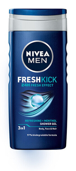 Гель для душа Nivea Fresh Kick 250 мл для лица, тела и волос