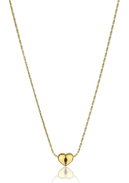 Romantic Gold Plated Heart Lilah Necklace EWN23093G