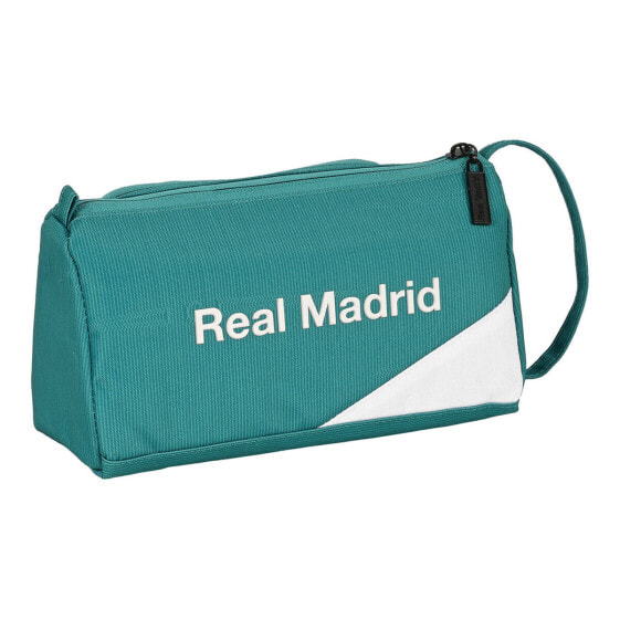 Школьный пенал Real Madrid C.F. Белый Бирюзовый зеленый 20 x 11 x 8.5 cm (32 Предметы)