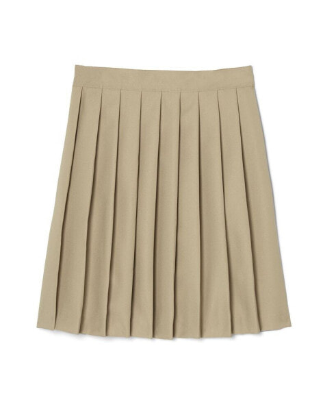 Big Girls Adjustable Waist Mid-Length Pleated Skirt