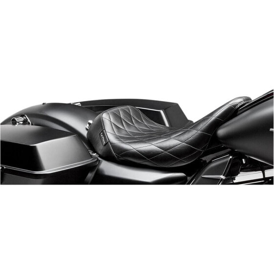 LEPERA Bare Bones Solo Diamond Stitch Harley Davidson Flhr 1584 Road King Seat