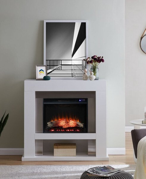 Liafo Stainless Steel Electric Fireplace
