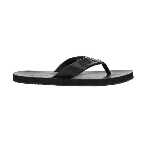 London Fog Benny Flip Flops Mens Black Casual Sandals CL30470M-B