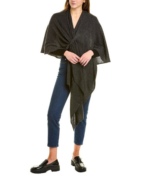 In2 By Incashmere Cashmere Wrap Shawl Women's Grey
